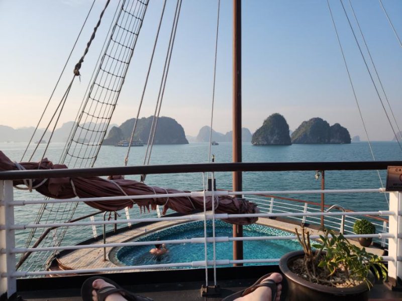 Ha Long Bay, Christmas Day, Vietnam.