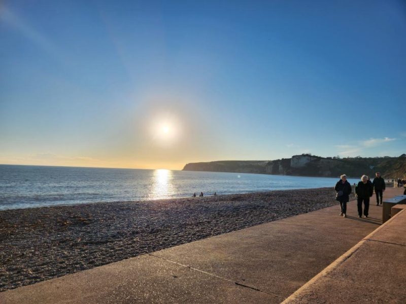 Dorset South Coast off Lyme Regis, England.