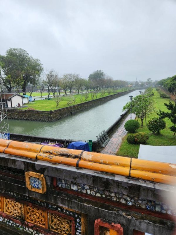The moat around the Imperial Citadel in Hue.